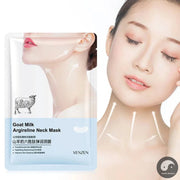 10pcs VENZEN Goat Milk Hexapeptide Neck Mask Moisturizing Anti-wrinkle Firming Whitening Anti-aging Masks Skin Care for Neck-Health Wisdom™