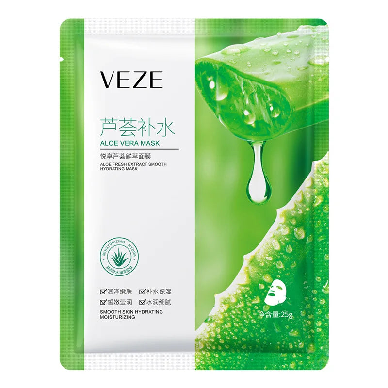 10pcs VENZEN Hyaluronic Acid Face Mask Moisturizing Seaweed Face Sheet Mask Anti Wrinkle Snail Facial Masks Skin Care Products-Health Wisdom™
