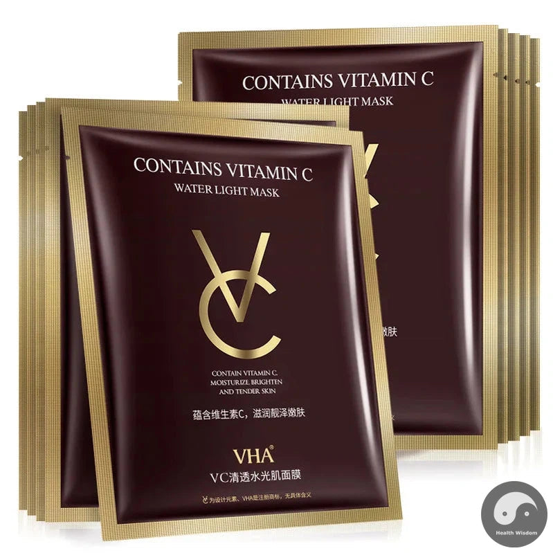 10pcs Vitamin C Face Mask skincare Moisturizing Brightening Anti Wrinkle Facial Masks Face Sheet Mask Skin Care Products-Health Wisdom™