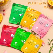 10pcs Vitamin C Facial Masks Beauty Faec Moisturizing Firming Anti-aging skincare Rose Honey Aloe Face Mask Skin Care Products-Health Wisdom™
