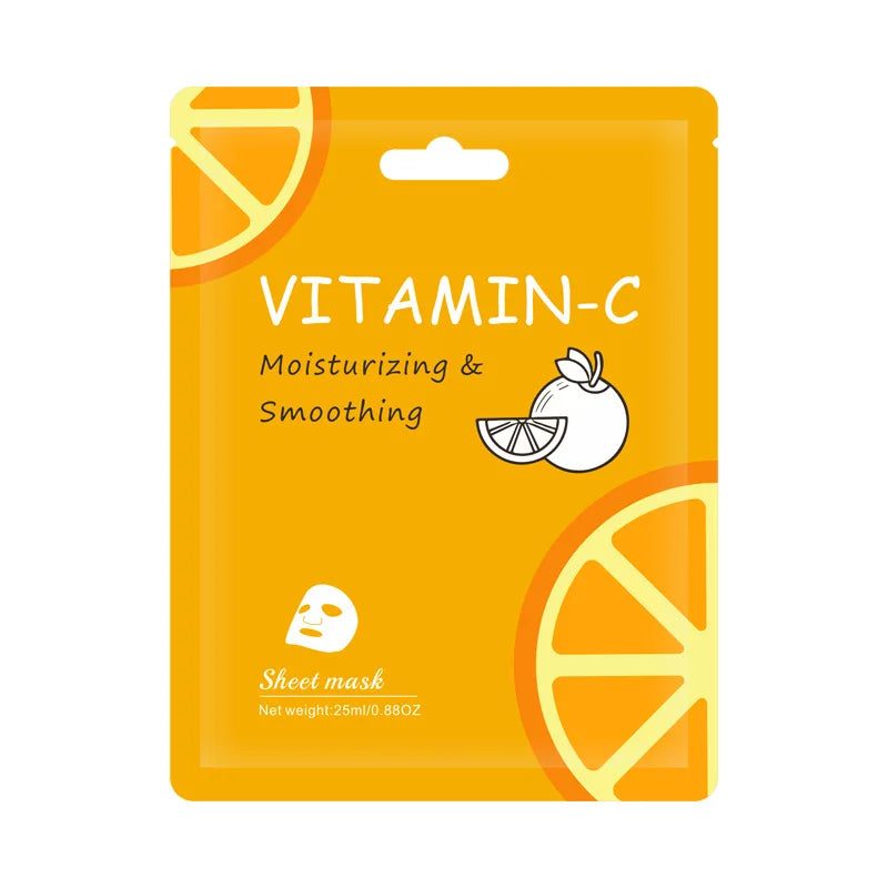 10pcs Vitamin C Facial Masks Beauty Faec Moisturizing Firming Anti-aging skincare Rose Honey Aloe Face Mask Skin Care Products-Health Wisdom™