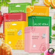 10pcs Vitamin C Facial Masks Beauty Faec Moisturizing Firming Anti-aging skincare Rose Honey Aloe Face Mask Skin Care Products-Health Wisdom™