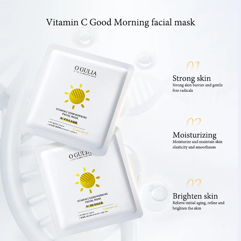 10pcs Vitamin C Retinol Facial Masks Firming Face Mask Moisturizing Anti Wrinkle Brightening Skincare Face Sheet Mask Skin Care-Health Wisdom™