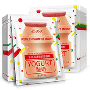 10pcs Yogurt Face Masks for Facial Care Moisturizing Improves Skin Tone Tender and Smooth Facial Mask Skin Care Sheet Masks-Health Wisdom™