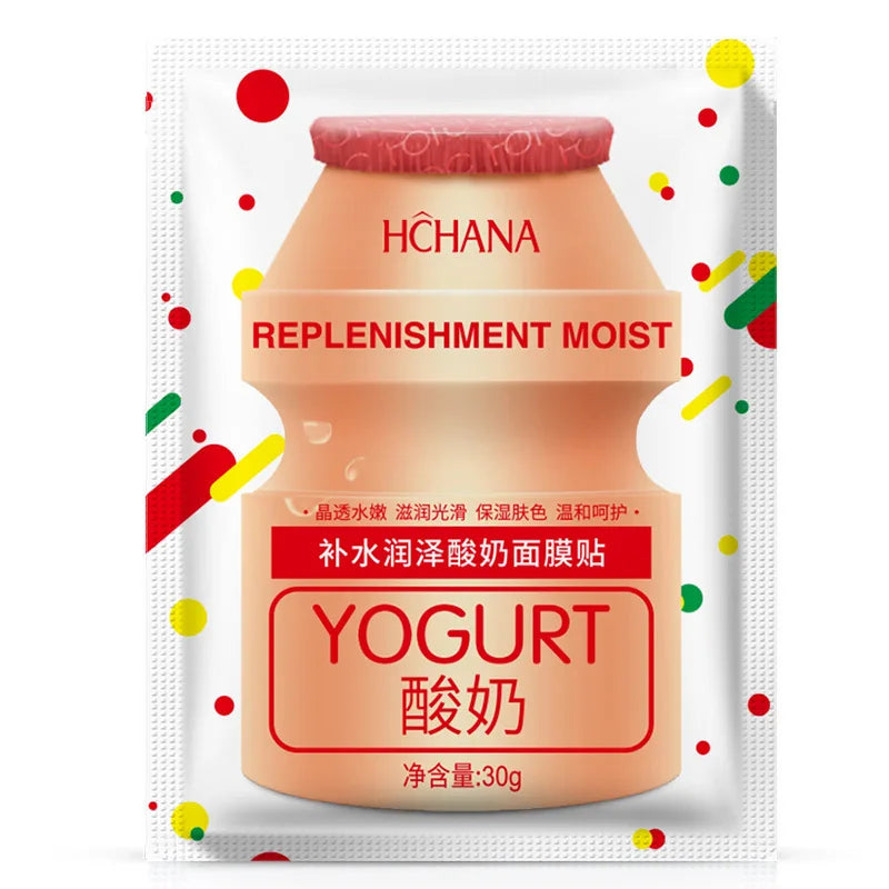 10pcs Yogurt Face Masks for Facial Care Moisturizing Improves Skin Tone Tender and Smooth Facial Mask Skin Care Sheet Masks-Health Wisdom™