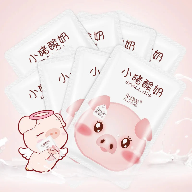 10pcs Yogurt Tender and Moisturizing Facial Masks Skin Nourishing Brightening Skincare Face Mask Sheet Masks for Face Skin Care-Health Wisdom™