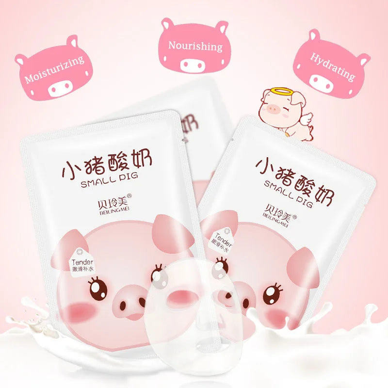 10pcs Yogurt Tender and Moisturizing Facial Masks Skin Nourishing Brightening Skincare Face Mask Sheet Masks for Face Skin Care-Health Wisdom™