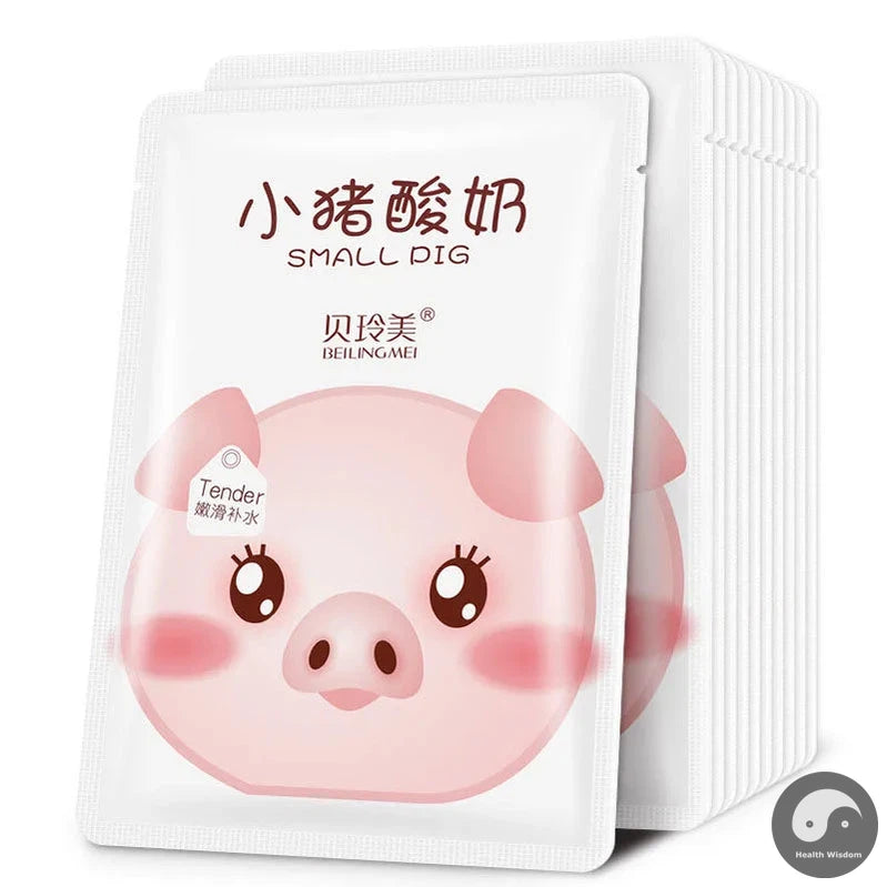 10pcs Yogurt Tender and Moisturizing Facial Masks Skin Nourishing Brightening Skincare Face Mask Sheet Masks for Face Skin Care-Health Wisdom™