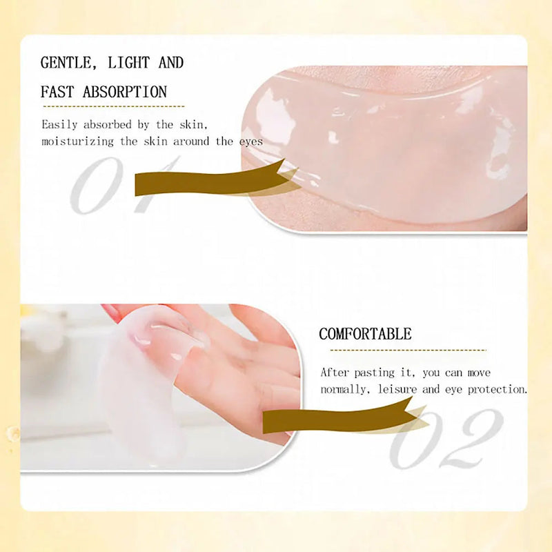 10pcs=5pair Black Collagen Eye Mask Crystal Eyelid Patch Anti Wrinkle Moisture Under Eye Dark Circle Remover Eye Pad Face Masks-Health Wisdom™