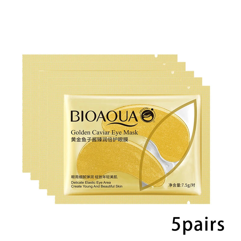 10pcs=5pair Black Collagen Eye Mask Crystal Eyelid Patch Anti Wrinkle Moisture Under Eye Dark Circle Remover Eye Pad Face Masks-Health Wisdom™