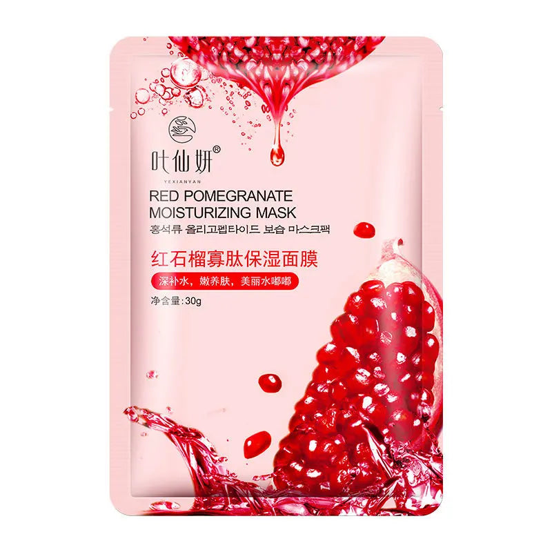 12 Pieces Blueberry Facial Masks Aloe Cucumber Peach Fresh Fruit Face Masks Sheets for Beauty Facial Acne Treatment Skin Care-Health Wisdom™