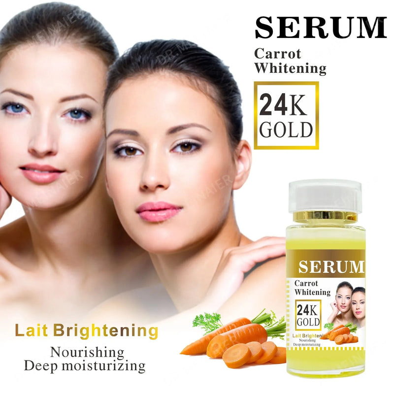 120ml Glutathione Carrot Face Essence Repairing Essence Elasticizing Essence Original Solution Moisturizing Firming Face Skin-Health Wisdom™