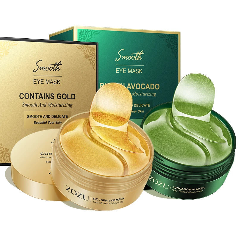 120pcs Avocado Golden Collagen Eye Mask Anti Dark Circles Eye Bags Moisturizing Anti Wrinkle Eye Patches Skin Care Products-Health Wisdom™