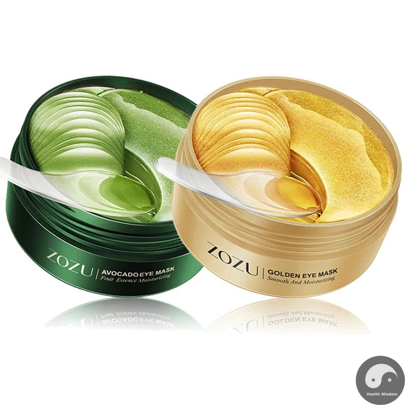 120pcs Avocado Golden Collagen Eye Mask Anti Dark Circles Eye Bags Moisturizing Anti Wrinkle Eye Patches Skin Care Products-Health Wisdom™