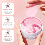 120pcs BIOAQUA Rose Eye Mask Anti Dark Circles Eye Bags Moisturizing Anti-Wrinkle Crystal Collagen Eye Patches Eyes Skin Care-Health Wisdom™