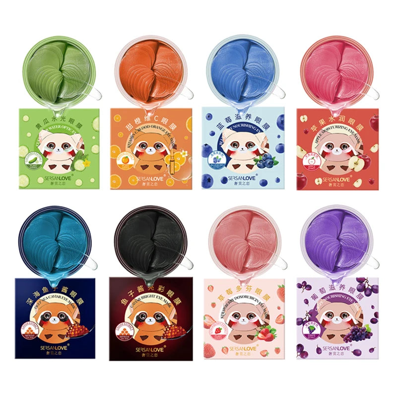 120pcs Crystal Collagen Eye Mask Anti Wrinkle Remove Dark Circle Moisturizing Eye Patches Eyes Masks Korean Skin Care Products-Health Wisdom™