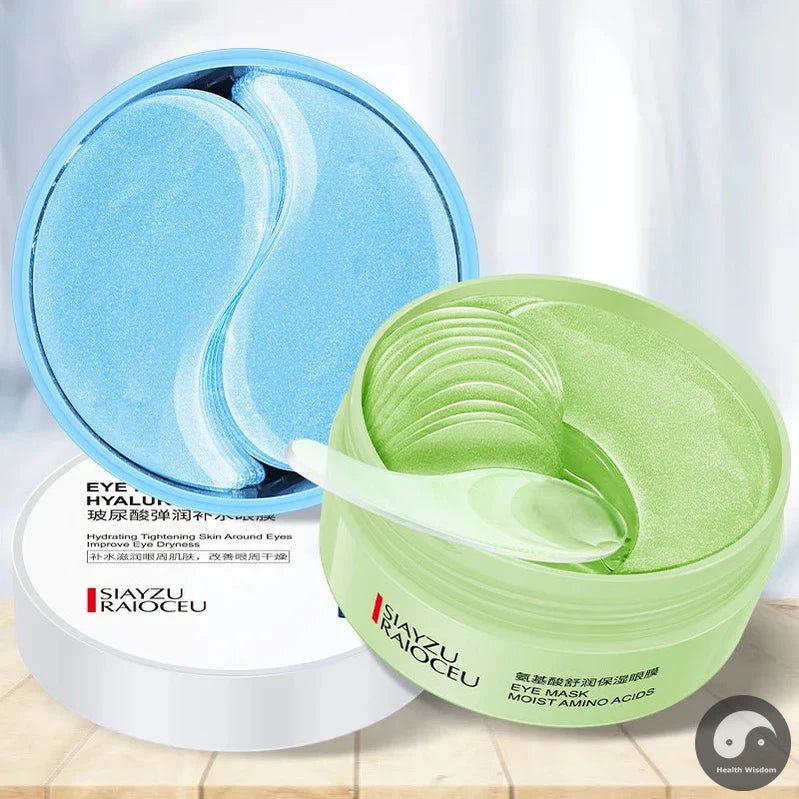 120pcs Hyaluronic Acid Eye Mask Moisturizing Anti-Wrinkle Anti Dark Circles Crystal Collagen Eye Patches Beauty Eyes Skin Care-Health Wisdom™