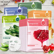 12pcs Fresh Frutis Face Mask skincare Moisturizing Nourishing Anti-aging Facial Masks Face Sheet Mask Korean Skin Care Products-Health Wisdom™