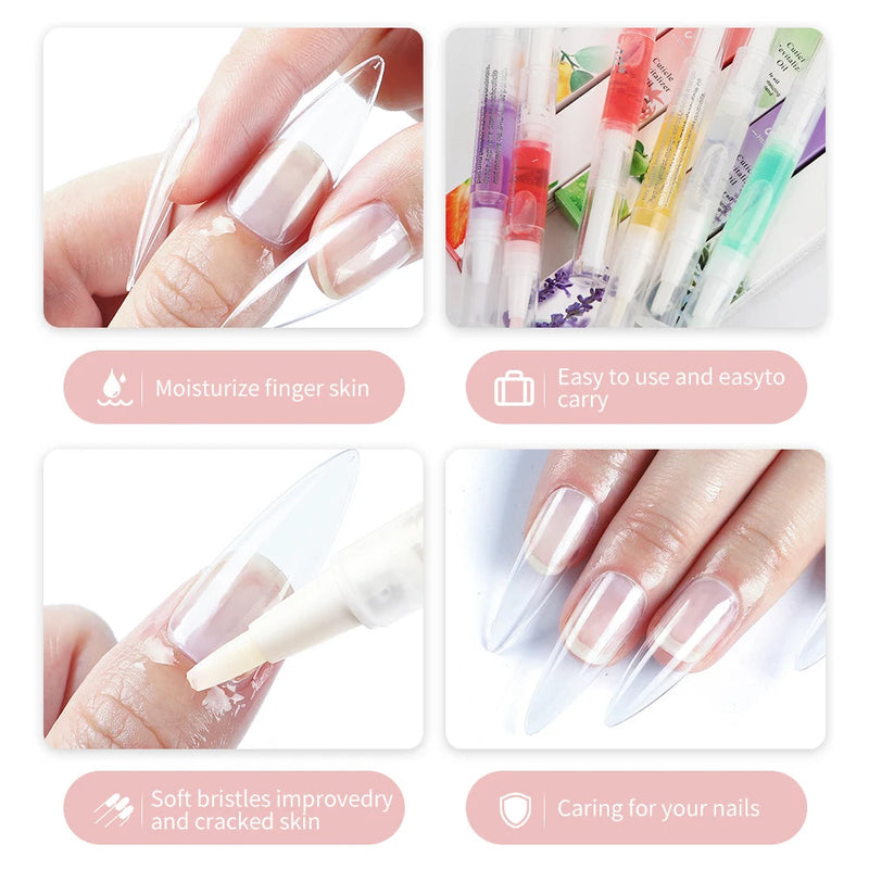 15 Smells Nail Nutrition Oil Pens Kit Nail Cuticle Oil Pen Nails Treatment Cuticle Revitalizer Oil Prevent Agnail Nourish Skin-Health Wisdom™