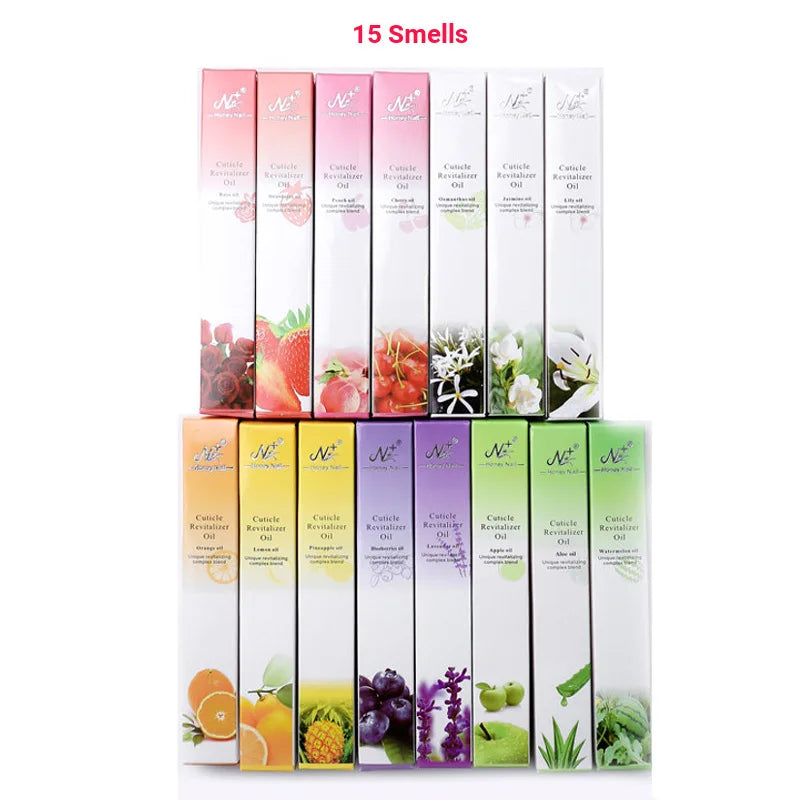 15 Smells Nail Nutrition Oil Pens Kit Nail Cuticle Oil Pen Nails Treatment Cuticle Revitalizer Oil Prevent Agnail Nourish Skin-Health Wisdom™