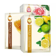 15Pcs BIOAQUA Fresh Fruit Face Mask Snail Hyaluronic Acid Hydrating Anti-aging Skincare Sheet Masks Facial Mask Korean Cosmetics-Health Wisdom™