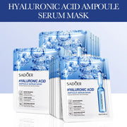 15pcs 24K Gold Hyaluronic Acid Face Mask Facial Firming Moisturizing Anti Wrinkle Whitening Facial Masks Skin Care Products-Health Wisdom™