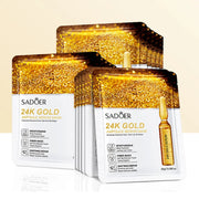 15pcs 24K Gold Hyaluronic Acid Face Mask Facial Firming Moisturizing Anti Wrinkle Whitening Facial Masks Skin Care Products-Health Wisdom™
