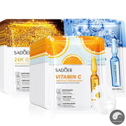 15pcs 24K Gold Hyaluronic Acid Face Mask Facial Firming Moisturizing Anti Wrinkle Whitening Facial Masks Skin Care Products-Health Wisdom™