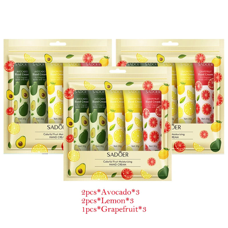 15pcs Avocado Sakura fragrant Hand Cream Sets Moisturizing Anti-wrinkle Repair Anti Dry Hand skincare Lotion Sets Hands Care-Health Wisdom™
