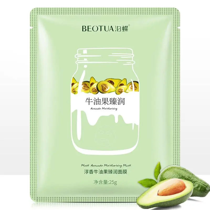 15pcs BEOTUA Fresh Fruit Face Mask Hyaluronic Acid Hydrating Facial Mask Moisturizing Anti-aging Acne Treatment Masks Skin Care-Health Wisdom™