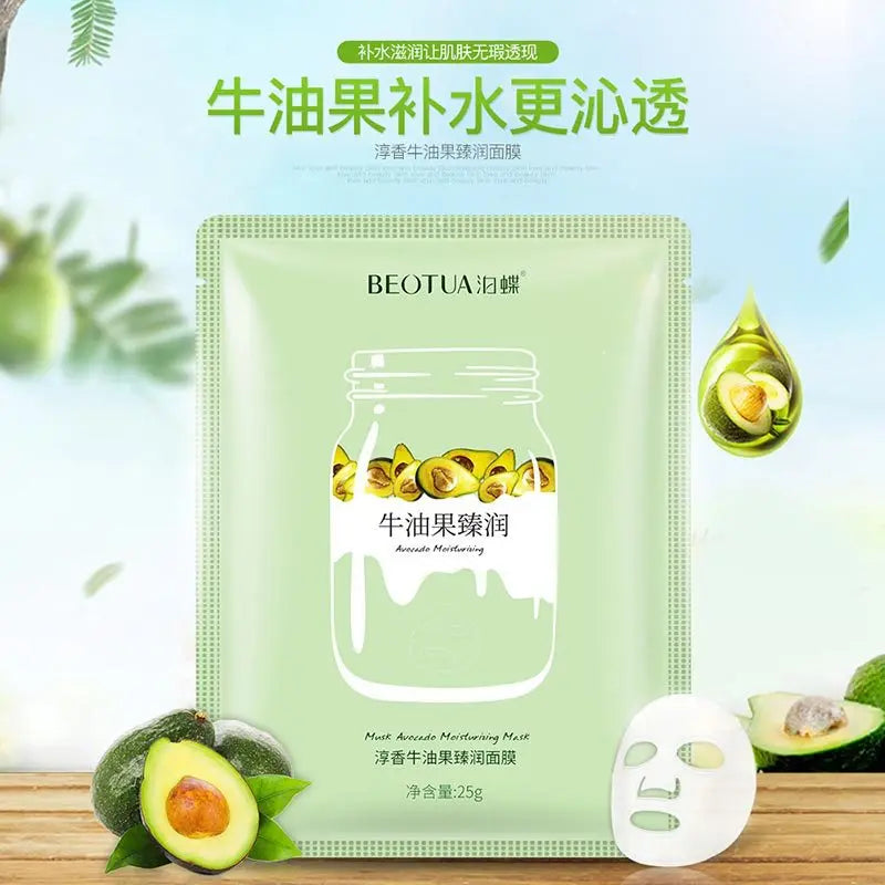 15pcs BEOTUA Fresh Fruit Face Mask Hyaluronic Acid Hydrating Facial Mask Moisturizing Anti-aging Acne Treatment Masks Skin Care-Health Wisdom™