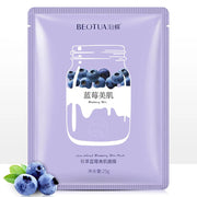 15pcs BEOTUA Fresh Fruit Face Mask Hyaluronic Acid Hydrating Facial Mask Moisturizing Anti-aging Acne Treatment Masks Skin Care-Health Wisdom™