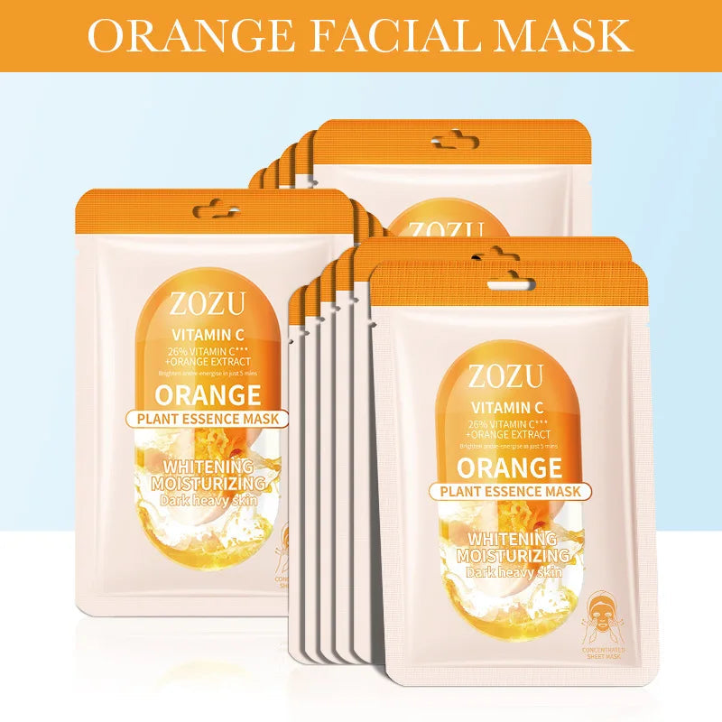 15pcs Centella Vitamin C Face Mask skincare Moisturizing Firming Whitening Anti Wrinkle Facial Masks Skin Care Proudcts-Health Wisdom™
