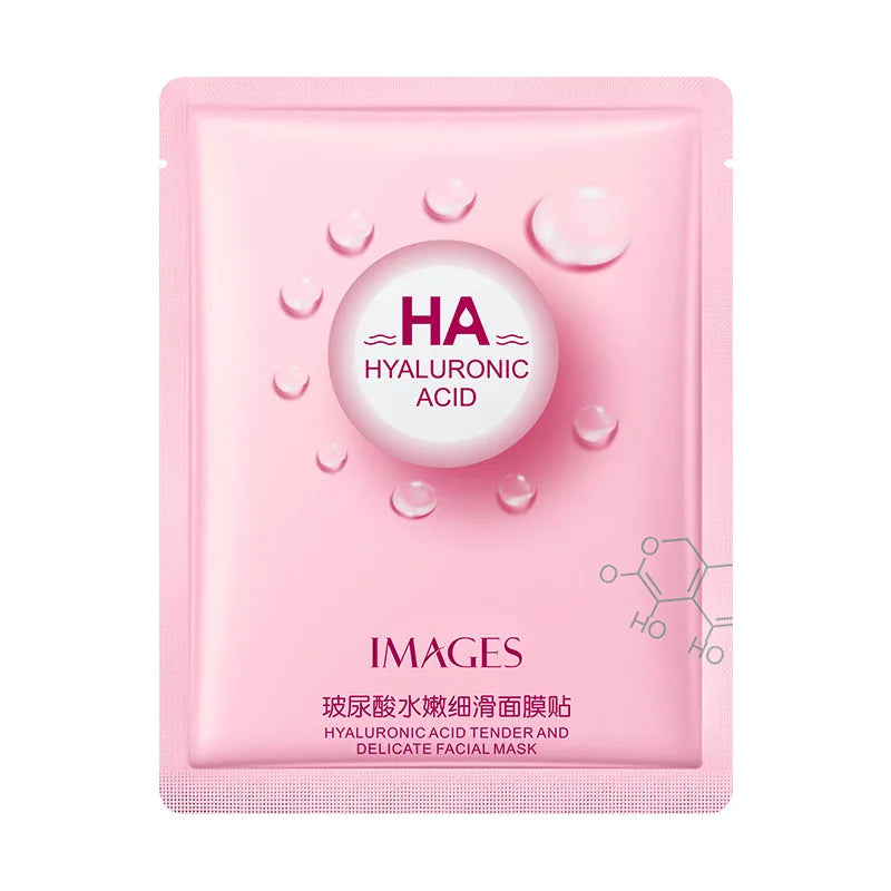 15pcs IMAGES Hyaluronic Acid Face Mask Moisturizing Acne Treatment Oil Control Anti Aging Facial Mask Women Skincare Sheet Masks-Health Wisdom™
