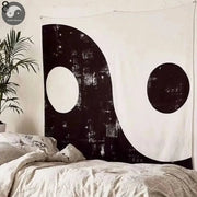 195cm*145cm Yin Yang Printed Bohemia Mandala Tapestry Wall Hanging Decoration Tablecloth Beach Mat-Health Wisdom™
