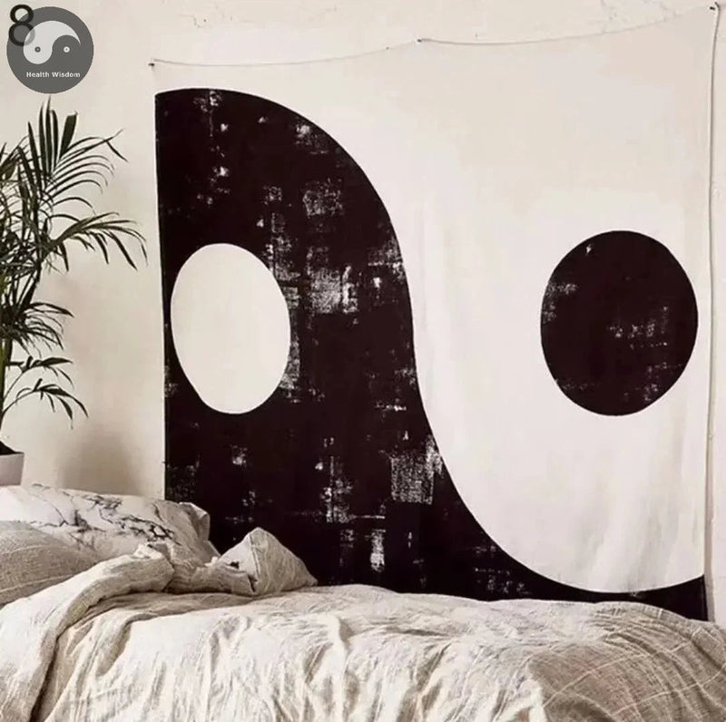 195cm*145cm Yin Yang Printed Bohemia Mandala Tapestry Wall Hanging Decoration Tablecloth Beach Mat-Health Wisdom™