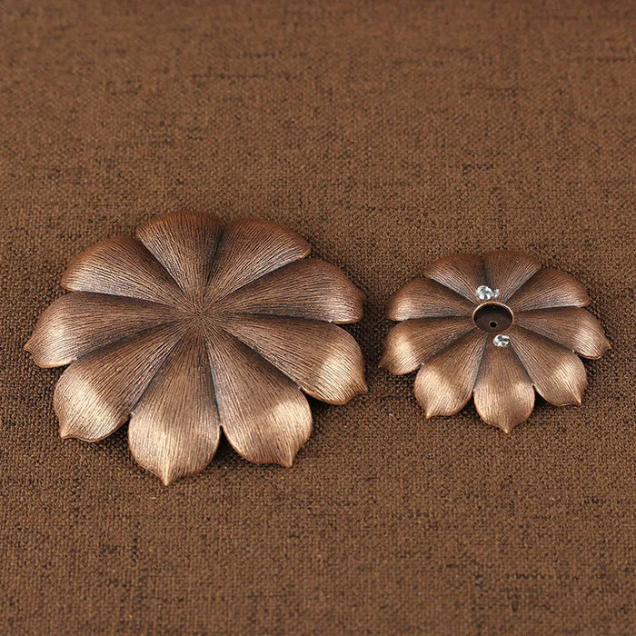 1Piece Multi Holes Lotus 2.5mm Incense Stick Holder Home Decor Red Bronze Censer-Health Wisdom™