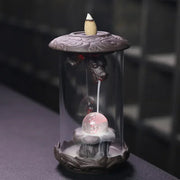 1pc, Backflow Incense Burner for Home Decor Creative Led Feng Shui Ball Chinese Dragon Acrylic Windproof Backflow Incense Burner-Health Wisdom™