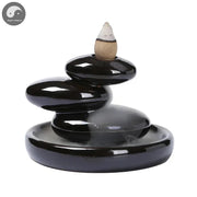 1pc Backflow Incense Holder, Backflow Incense Cone Ceramic Burner Handcrafted Porcelain Censer Inscent Cones Stand, Incense Free-Health Wisdom™