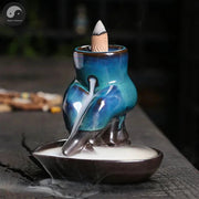 1pc, Body Art Ceramic Handicrafts Home Decorate Backflow Incense Burner Incense Censer (Without Incense)-Health Wisdom™
