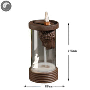 1pc, Buddha Monk Backflow Incense Burner Windproof Incense Holder Censer Aromatherapy Diffuser Creative Ornament Home Zen Decar-Health Wisdom™