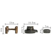1pc, Buhrimill Incense Burner Hand Made Ceramic Incense Holder Backflow Incense Censer Zen Meditation Home Decor-Health Wisdom™