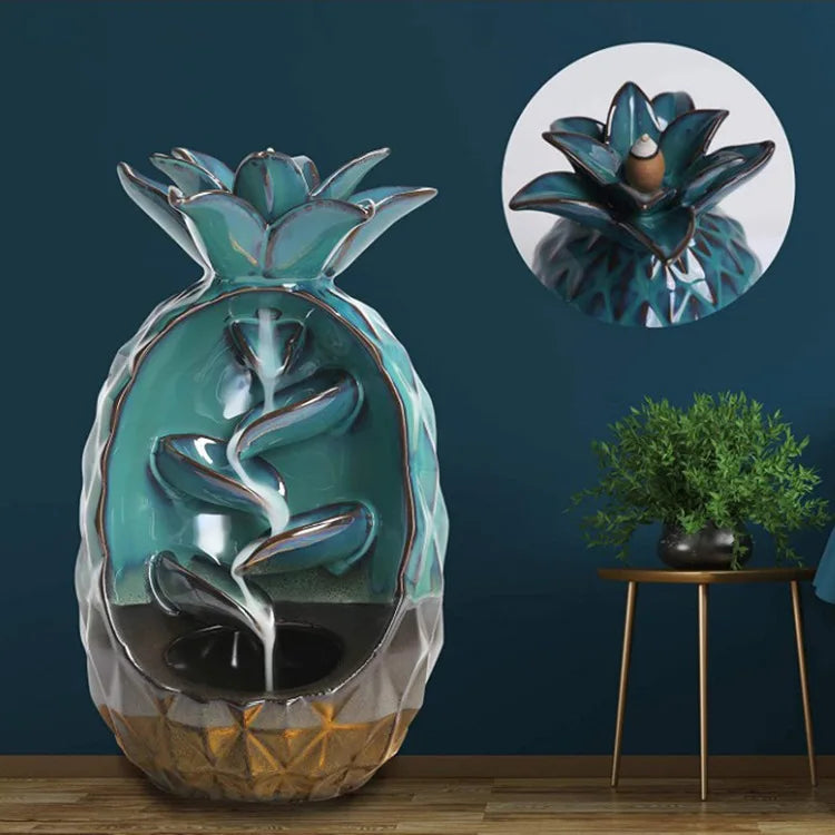 1pc, Ceramic Backflow Incense Burner - Create A Relaxing Aromatherapy Atmosphere In Your Home! (Without Incense）-Health Wisdom™