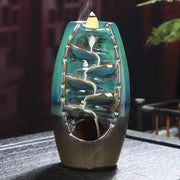 1pc, Ceramic Backflow Incense Burner - Create A Relaxing Aromatherapy Atmosphere In Your Home! (Without Incense）-Health Wisdom™