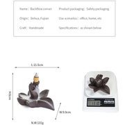 1pc, Ceramic Handicraft Buddha Hand Backflow Incense Burner Incense Stick Holder Lotus Censer Office Tea House Decorate-Health Wisdom™