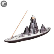 1pc, Ceramic Handicrafts Landscape Mountain Backflow Incense Burner Incense Stick Holder Censer Home Ornament Decor Zen Decor-Health Wisdom™