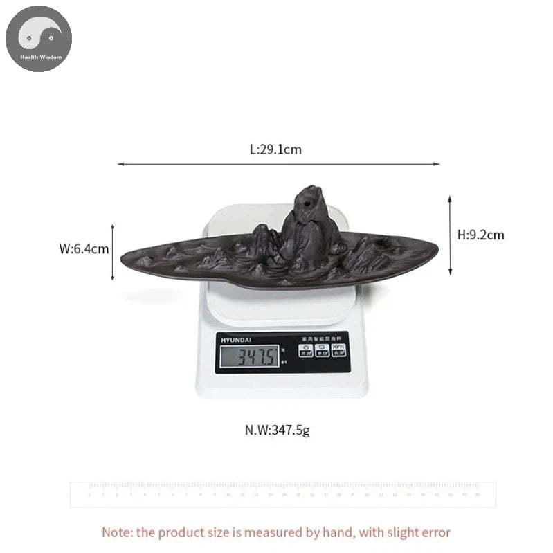 1pc, Ceramic Handicrafts Landscape Mountain Backflow Incense Burner Incense Stick Holder Censer Home Ornament Decor Zen Decor-Health Wisdom™