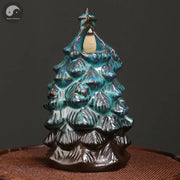 1pc, Christmas Home Decor Ornament Backflow Incense Burner Christmas Tree Censer - Aromatherapy for Spa, Yoga & Meditation-Health Wisdom™