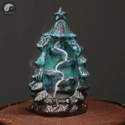 1pc, Christmas Home Decor Ornament Backflow Incense Burner Christmas Tree Censer - Aromatherapy for Spa, Yoga & Meditation-Health Wisdom™