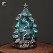 1pc, Christmas Home Decor Ornament Backflow Incense Burner Christmas Tree Censer - Aromatherapy for Spa, Yoga & Meditation-Health Wisdom™